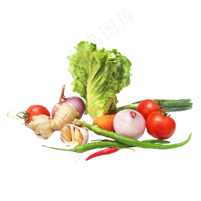 生菜番茄辣椒洋葱大蒜萝卜
