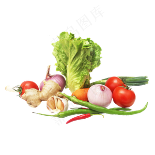 生菜番茄辣椒洋葱大蒜萝卜