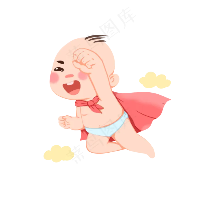 母婴婴儿baby可爱超人宝宝png