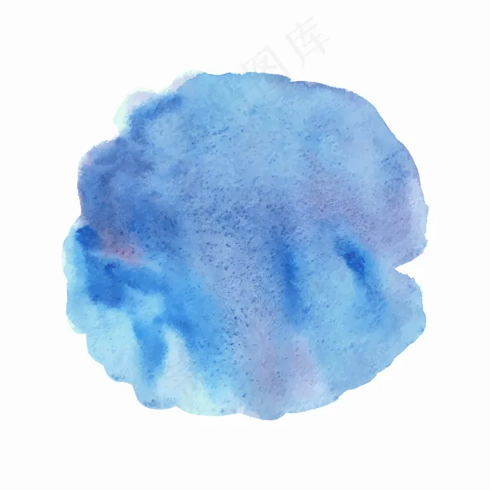白色背景上的抽象蓝紫色水彩。eps,ai矢量模版下载