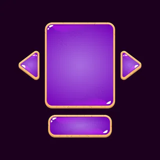 一套木制果冻游戏ui板弹出的gui资产元素