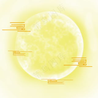 七夕节月亮祥云