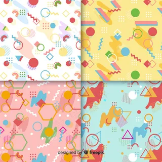 缤纷孟菲斯图案系列