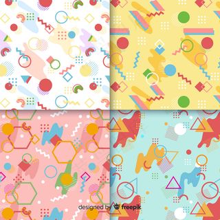 缤纷孟菲斯图案系列