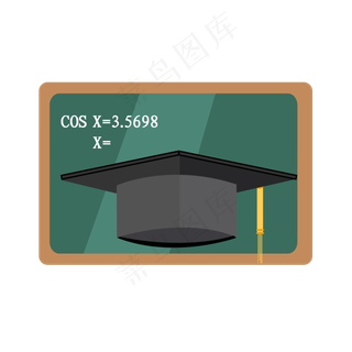 毕业季毕业证书帽子,免抠元素