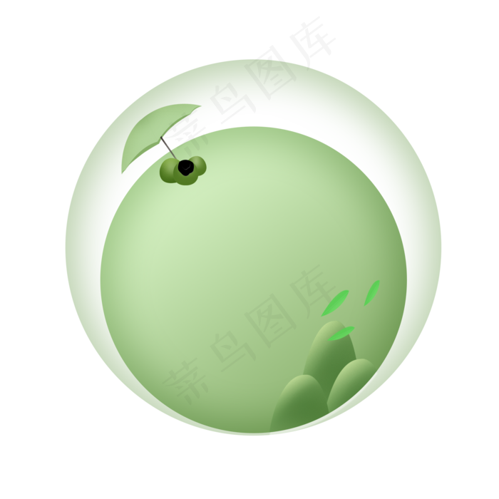 清明节几何透明边框