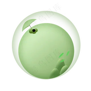 清明节几何透明边框