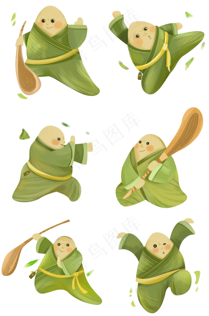 端午节卡通创意粽子(2000X3020(DPI:300))psd模版下载