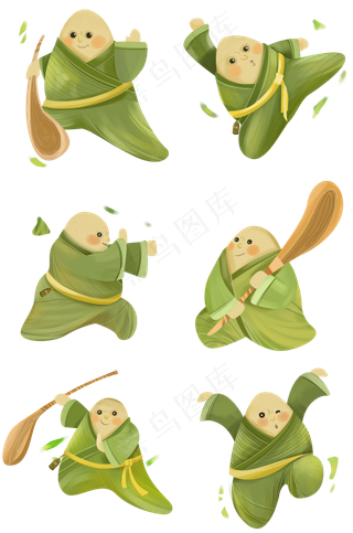 端午节卡通创意粽子