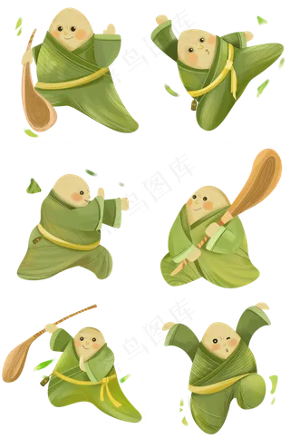 端午节卡通创意粽子