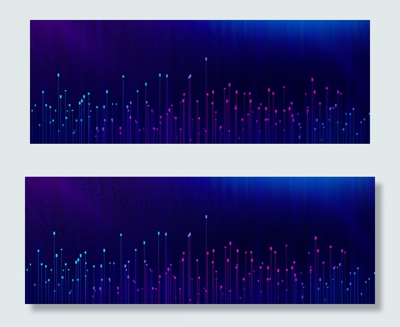 蓝色科技扁平线条渐变背景