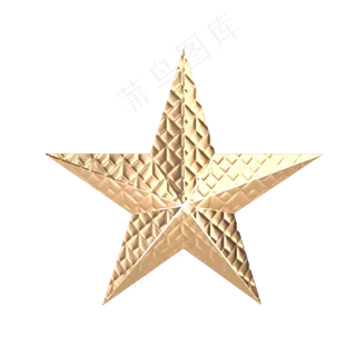 金属纹理质感五角星