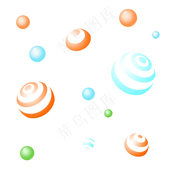 漂浮小球(2000X2000(DPI:72))psd模版下载