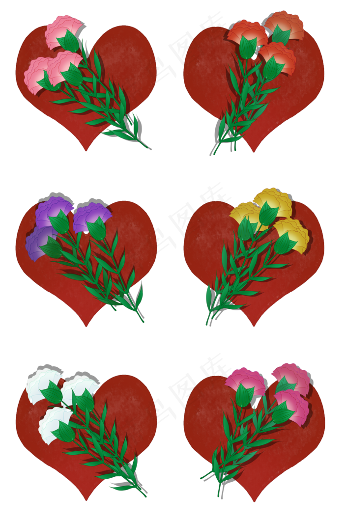 康乃馨感恩母亲节装饰花卉合集P