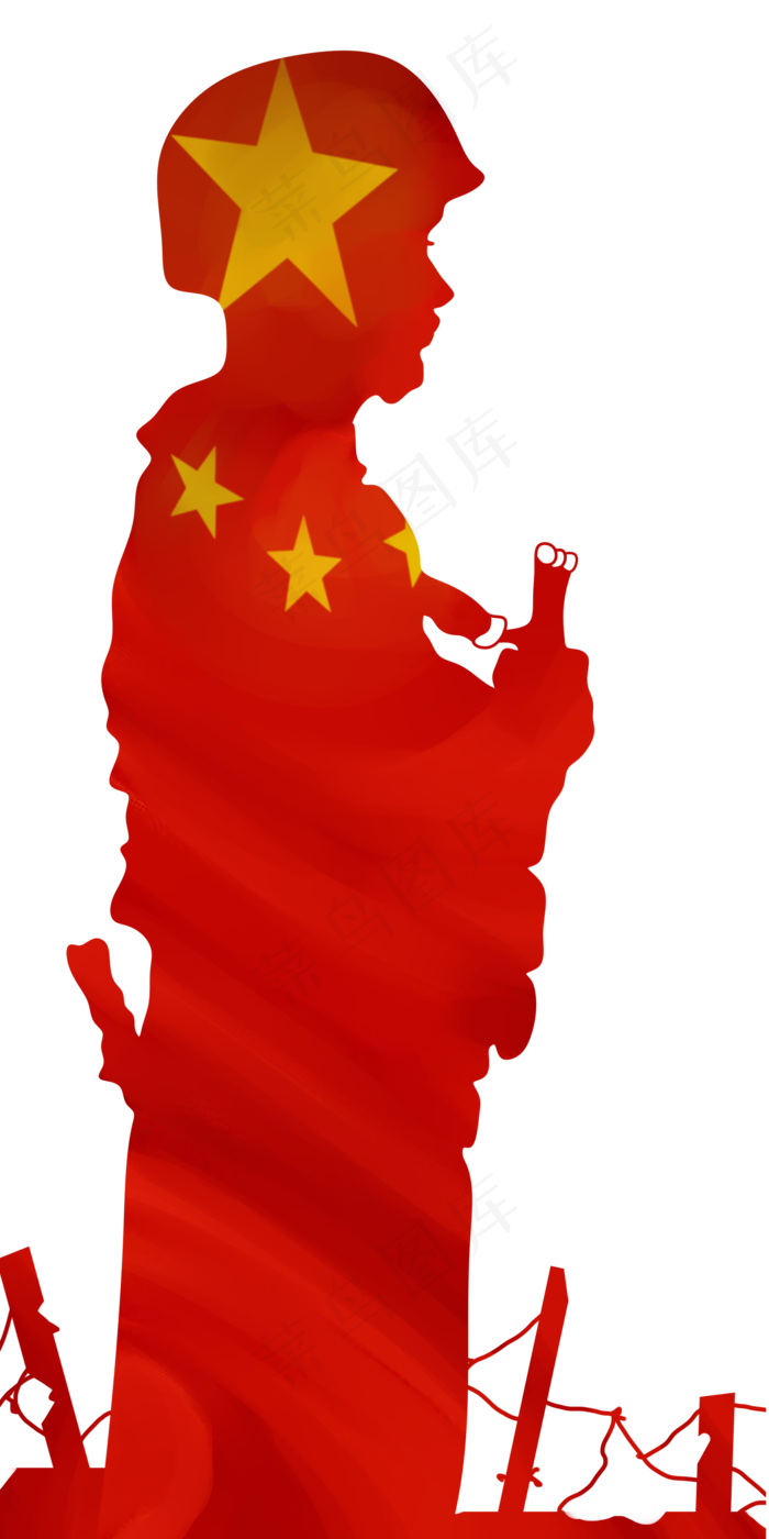 军运会军人剪影png,免抠元素(2000*4000px 300 dpi )psd模版下载