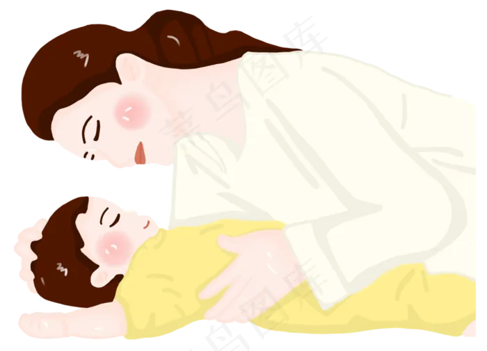 母婴系列妈妈哺乳(2621X1890(DPI:300))psd模版下载