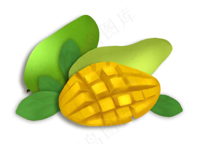 绿皮贵妃芒(3543*2553px 72 dpi )psd模版下载