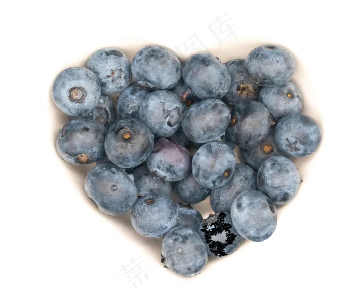 爱心水果蓝莓(2500X2000(DPI:300))