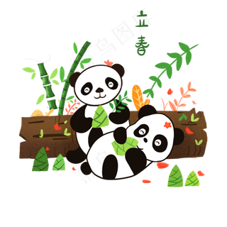 春天装饰立春雨水二十四节气农历,免抠元素