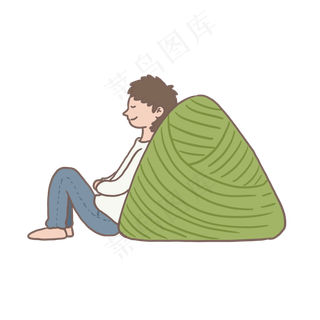 端午节吃粽子包粽子免抠元素下载