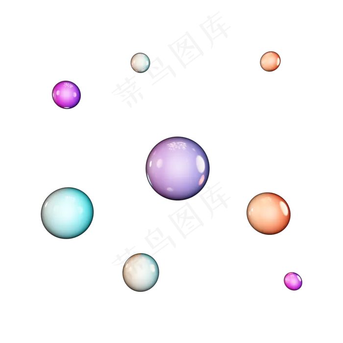 618漂浮彩球(2000X2000(DPI:300))psd模版下载