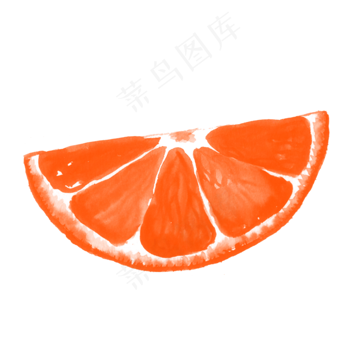 水彩手绘风橙子柚子(2000X2000(DPI:300))psd模版下载