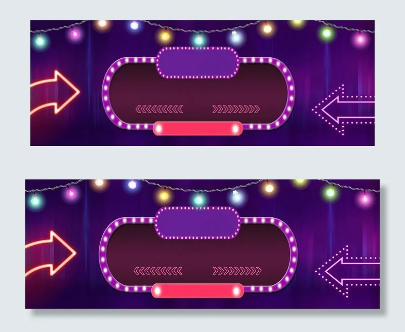 霓虹灯酷炫舞台时尚大气促销banner