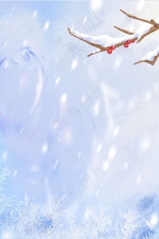 大寒冬季节气psd分层banner