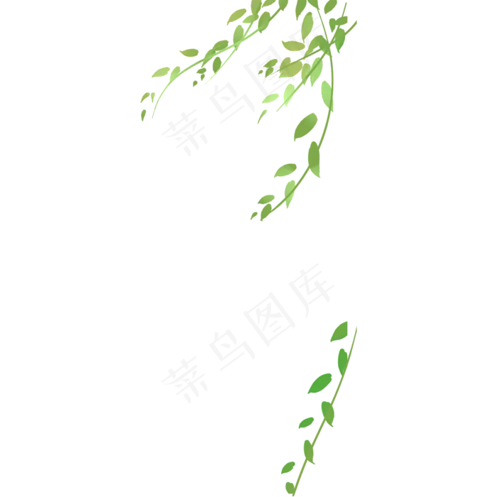绿色叶子唯美被风吹的绿叶唯美清(2000X2000(DPI:72))psd模版下载