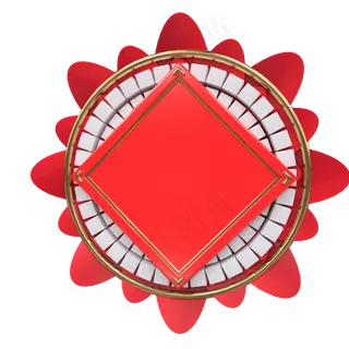 春节节日喜庆舞台,免抠元素