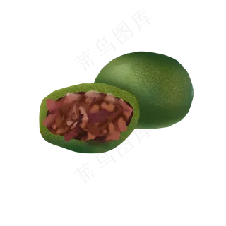 清明节食物一个半青团