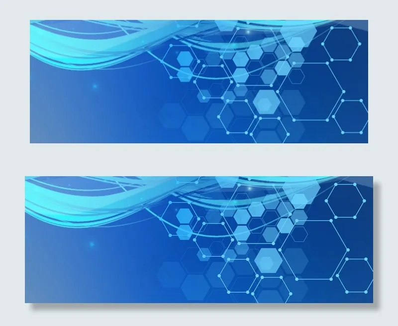 科技之光未来灯光蓝色banner(1920*700px 	       )psd模版下载