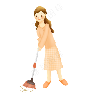 做家务的母亲形象