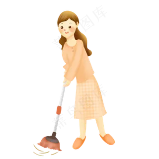 做家务的母亲形象