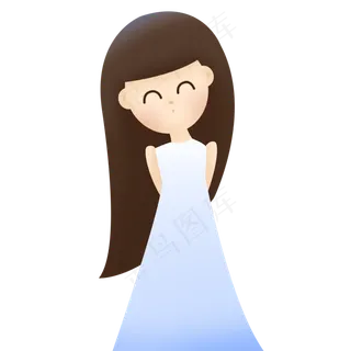 处暑盛夏蓝裙女孩夏季夏天清凉手 处暑盛夏蓝裙女孩夏季夏天清凉手