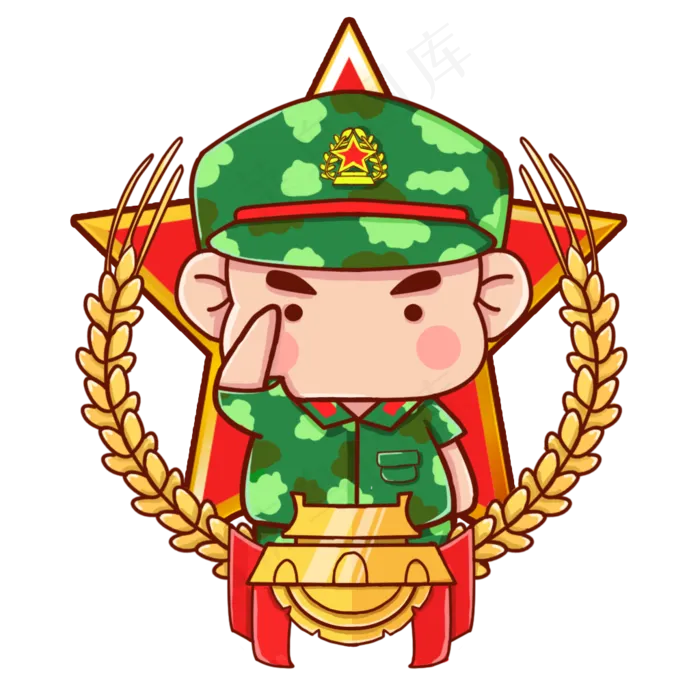 建军节军人解放军,免抠元素