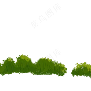 春天绿色灌木丛下载,免抠元素