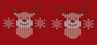 红色圣诞针织纹理