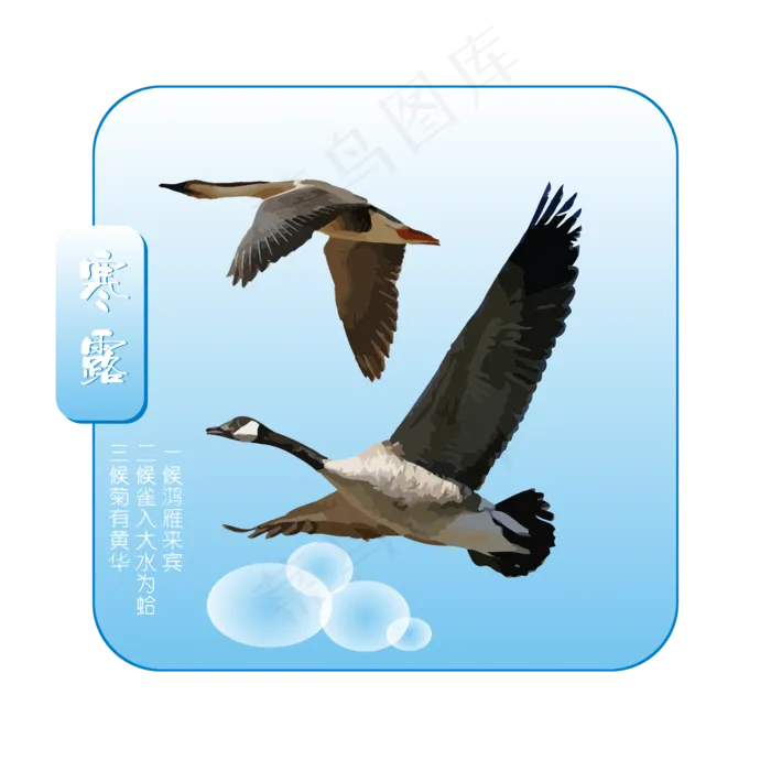 AI矢量文件二十四节气之寒露(2000X2200(DPI:300))ai矢量模版下载