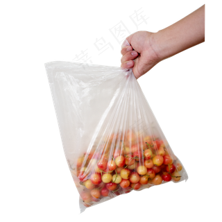 手提透明袋子水晶樱桃
