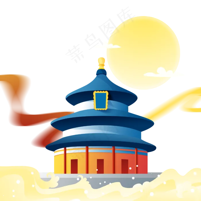 中秋节月圆天台(3000X3000(DPI:300))psd模版下载