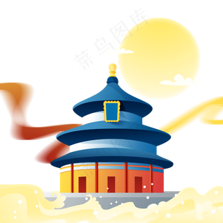 中秋节月圆天台