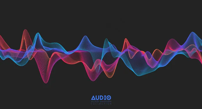 三维音频声波eps,ai矢量模版下载