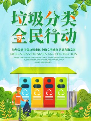 垃圾分类设计展板