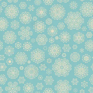 复古无缝雪花图案。