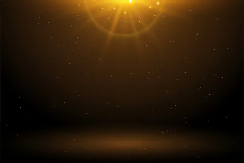 金色闪光，背景为空