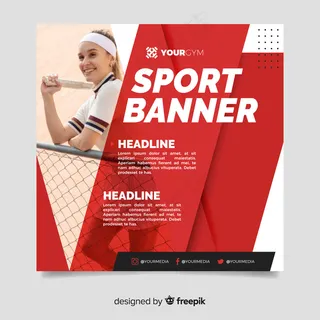 带有照片模板的运动宣传单,DM传单