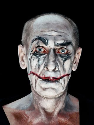 血腥万圣节主题：疯狂疯狂的脸