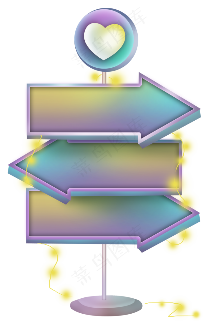 情人节箭头文字框(2000X2960(DPI:299))psd模版下载