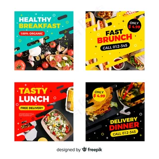 带照片的烹饪模板集